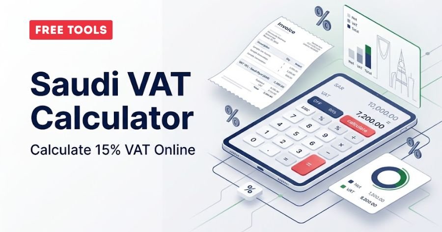 Saudi VAT calculator for calculating 15 percent VAT online